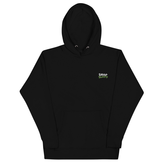 SNAPSLATT EMBROIDERED HOODIE Black