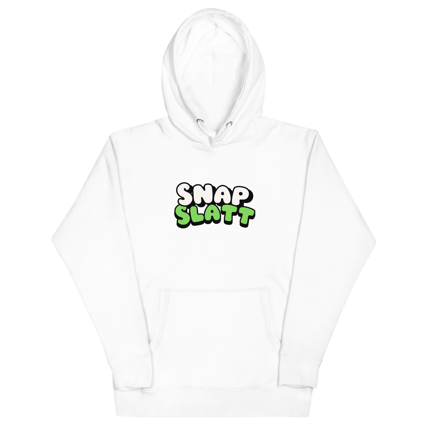SnapSlatt White Hoodie